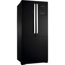 Refrigerador Brastemp Side Inverse BRO80 540 Litros Ice Maker Preto