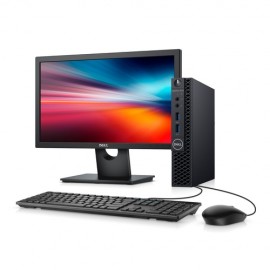 Desktop Empresarial OptiPlex 3070 Micro-P20M 9 Gerao Intel Core i3 4GB 500GB Win 10 Pro Preto Completo com Monitor
